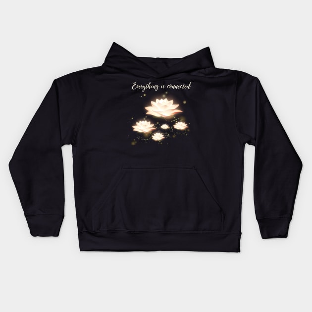 Everything is connected Kids Hoodie by Paciana Peroni